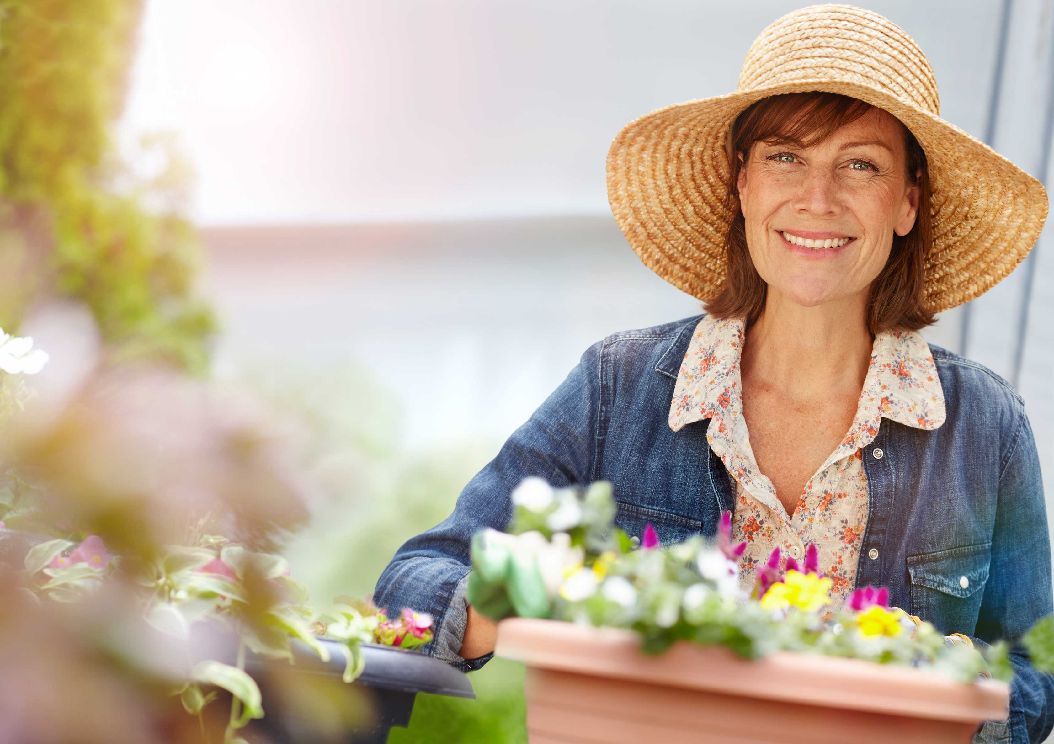 stile di vita donna giardino